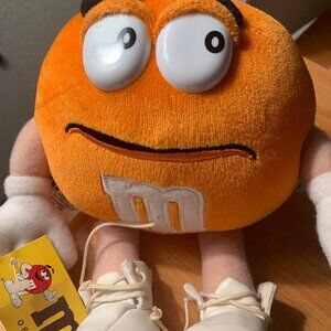 M&M PLUSH DOLL Vintage Orange Candy Mars Brand Charactersw Pormo toy 1998